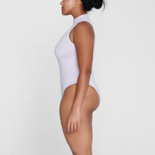 Load image into Gallery viewer, ESSENTIAL MOCK NECK SLEEVELESS BODYSUIT | IRIS MICA

